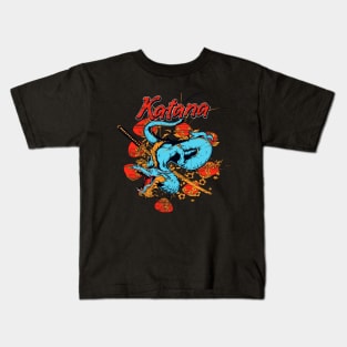 Dragon with samurai Kids T-Shirt